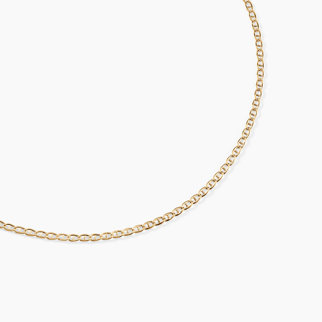 Collier Capucin Argent Dor&eacute; A L'Or 750/1000 - Bijoux sans pierre Femme | Histoire d&rsquo;Or