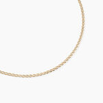 Collier Capucin Argent Dor&eacute; A L'Or 750/1000 - Bijoux sans pierre Femme | Histoire d&rsquo;Or