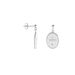 Boucles D'oreilles Pendantes Argent Gesse - Boucles d'Oreilles Croix Femme | Histoire d’Or