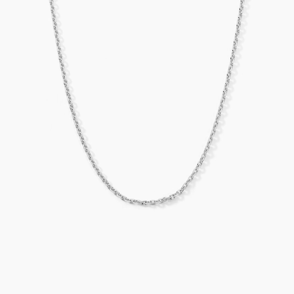 Chaîne Claudine Maille Forçat Argent Blanc