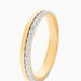 Alliance Fantaisie Diamantee Ruban Plat Or Bicolore - Alliances Unisex | Histoire d’Or