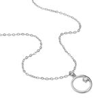 Collier Anas Argent Blanc Oxyde De Zirconium - Colliers fantaisie Femme | Histoire d&rsquo;Or