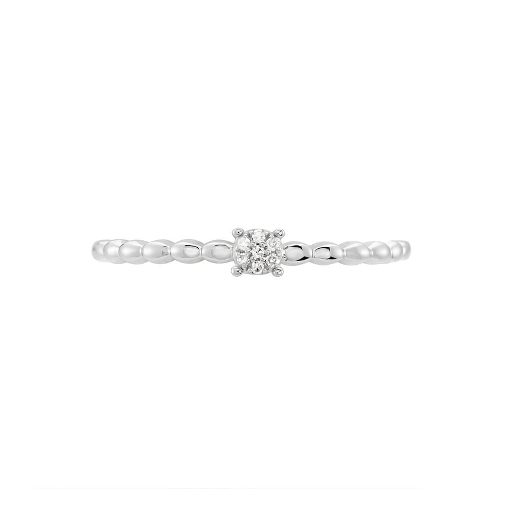 Bague Nuha Blanc Diamant Blanc - Bagues avec pierre Femme | Histoire d’Or
