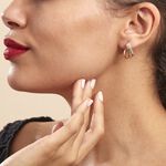 Cr&eacute;oles Hepsie Or Bicolore - Boucles d'oreilles cr&eacute;oles Femme | Histoire d&rsquo;Or