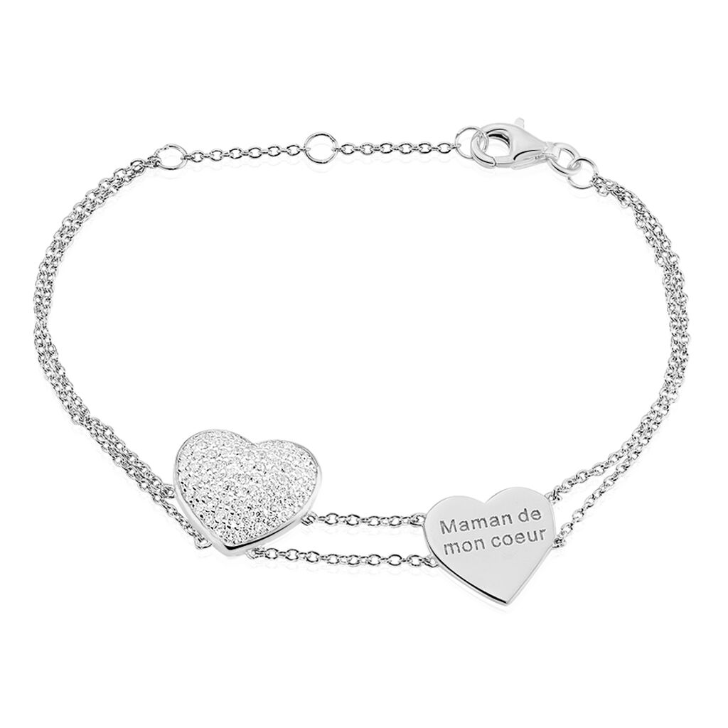Bracelet Amarita Argent Blanc Oxyde De Zirconium - Bracelets Femme | Histoire d’Or