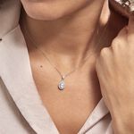 Collier Or Blanc Uxellus Oxyde De Zirconium - Colliers Femme | Histoire d&rsquo;Or