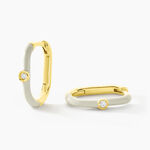 Cr&eacute;oles Infini Pop Argent Jaune Oxyde De Zirconium - Boucles d'oreilles cr&eacute;oles Femme | Histoire d&rsquo;Or