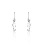 Boucles D'oreilles Pendantes Carla Argent Blanc Oxyde De Zirconium - Boucles d'oreilles fantaisie Femme | Histoire d&rsquo;Or