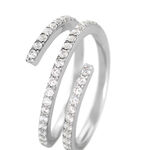 Bague Argent Blanc Bennett Oxydes De Zirconium - Bagues avec pierre Femme | Histoire d&rsquo;Or