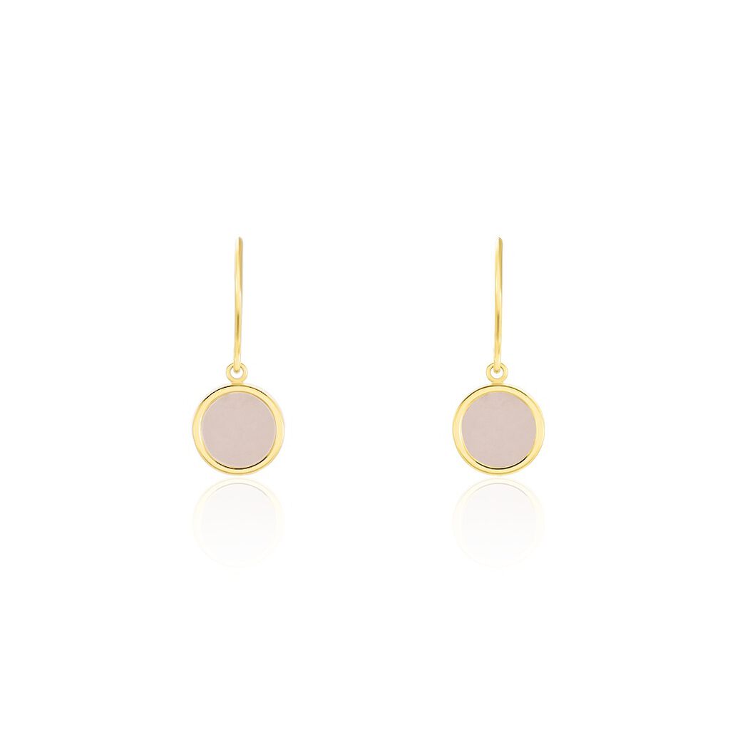 Boucles D'oreilles Pendantes Florica Or Jaune Calcédoine - Boucles d'oreilles pendantes Femme | Histoire d’Or