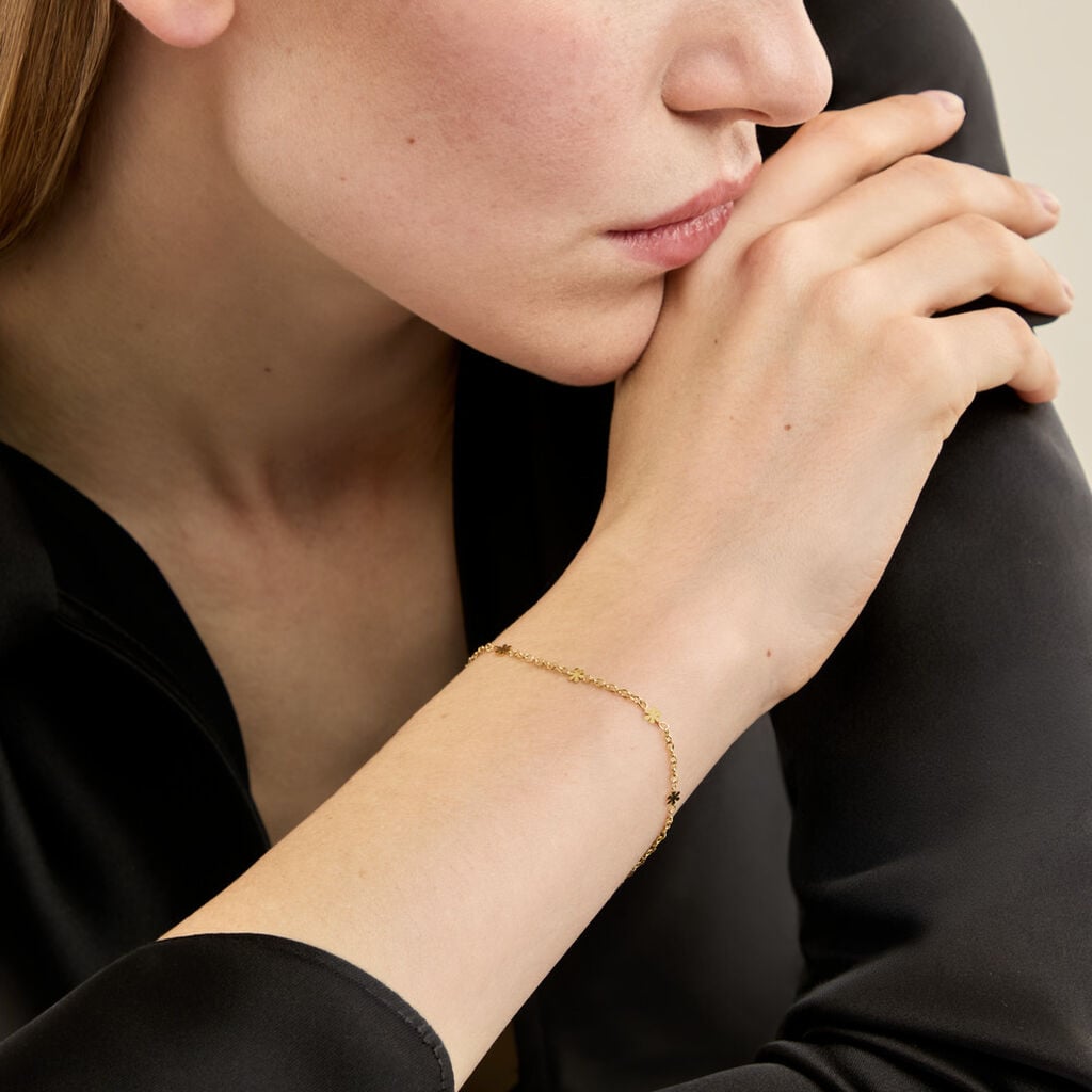 Bracelet Danaya Acier jaune - Bracelets fantaisie Femme | Histoire d&rsquo;Or