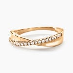 Bague Lia Plaqu&eacute; Or Jaune Oxyde De Zirconium - Bagues avec pierre Femme | Histoire d&rsquo;Or