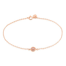 Bracelet Auxana Argent Rose Oxyde De Zirconium - Bracelets fantaisie Femme | Histoire d’Or