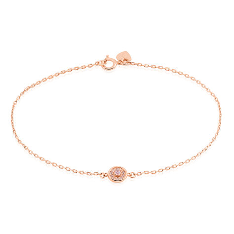 Bracelet Auxana Argent Rose Oxyde De Zirconium - Bracelets fantaisie Femme | Histoire d’Or