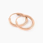 Cr&eacute;oles Argent Rose Olympia - Boucles d'oreilles cr&eacute;oles Femme | Histoire d&rsquo;Or