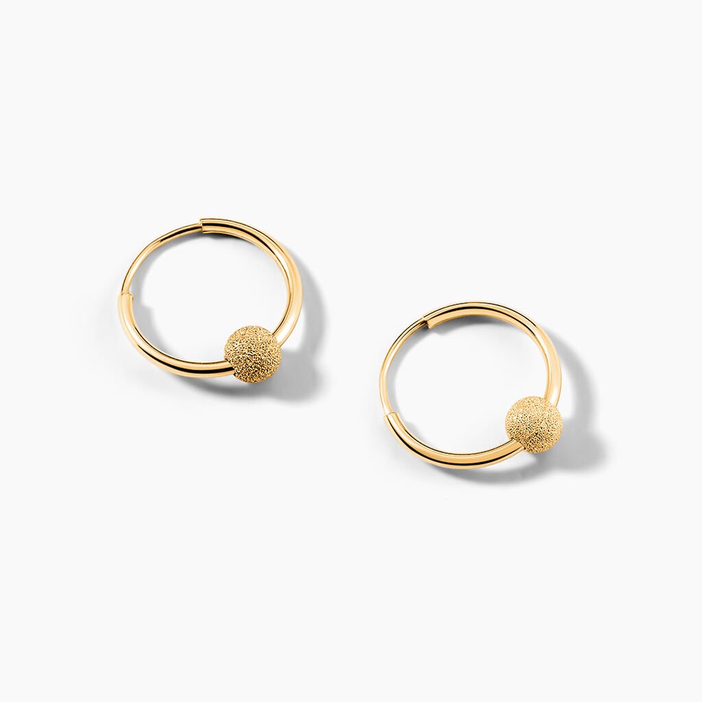 Créoles Ariel Or Jaune - Boucles d'oreilles créoles Femme | Histoire d’Or