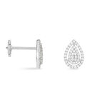 Boucles D'oreilles Puces Izia Or Blanc Diamant - Clous d'oreilles Femme | Histoire d&rsquo;Or