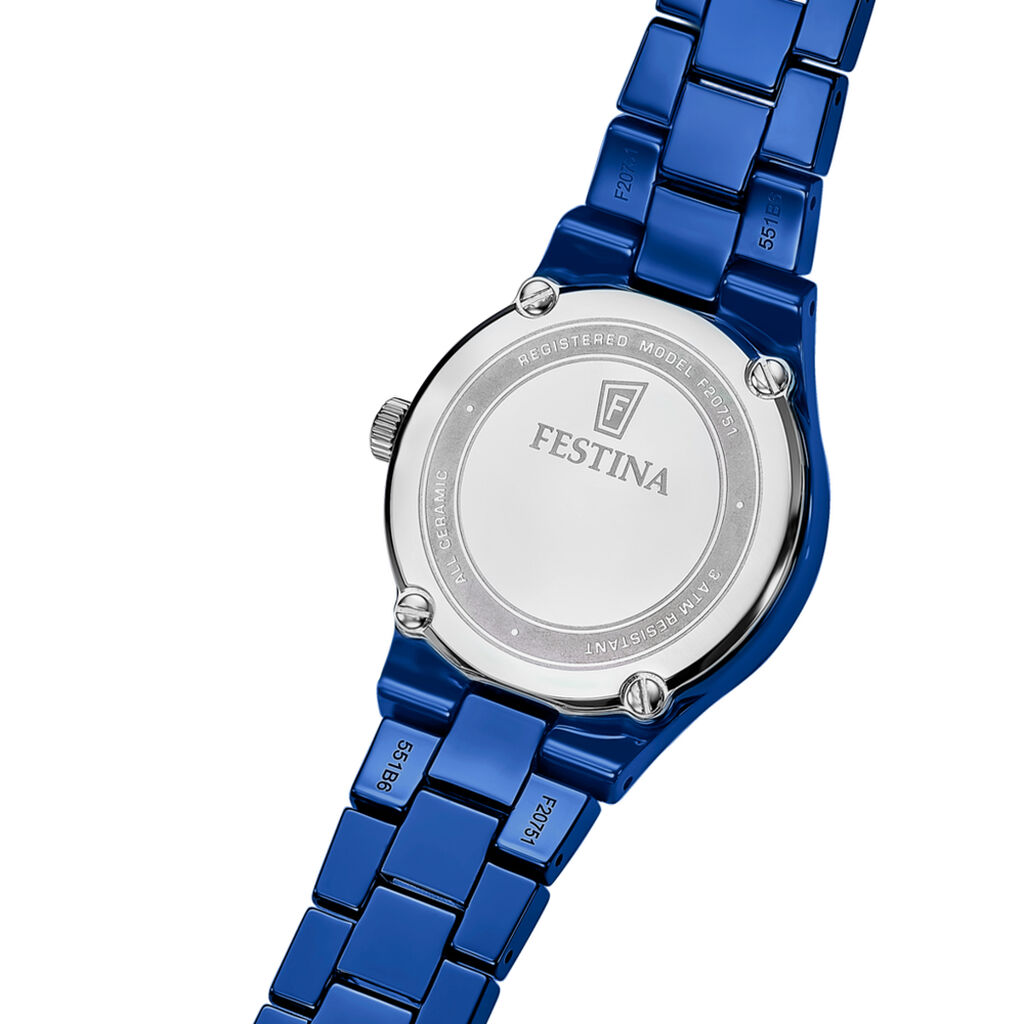 Montre Festina Ceramic 31 Bleu - F&ecirc;te des m&egrave;res Femme | Histoire d&rsquo;Or