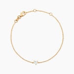 Bracelet July Plaqu&eacute; Or Jaune Oxyde De Zirconium - F&ecirc;te des m&egrave;res Femme | Histoire d&rsquo;Or