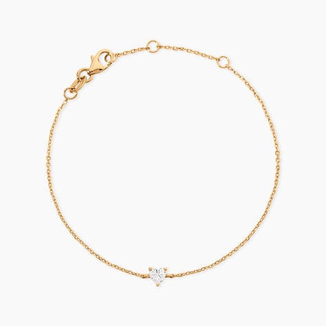 Bracelet July Plaqu&eacute; Or Jaune Oxyde De Zirconium - F&ecirc;te des m&egrave;res Femme | Histoire d&rsquo;Or