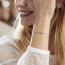 Bracelet Filomene Argent Blanc - Bracelets Infini Femme | Histoire d’Or