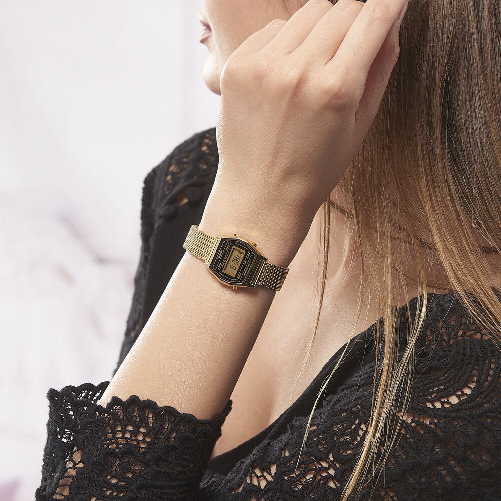 Montre casio collection vintage noir clearance
