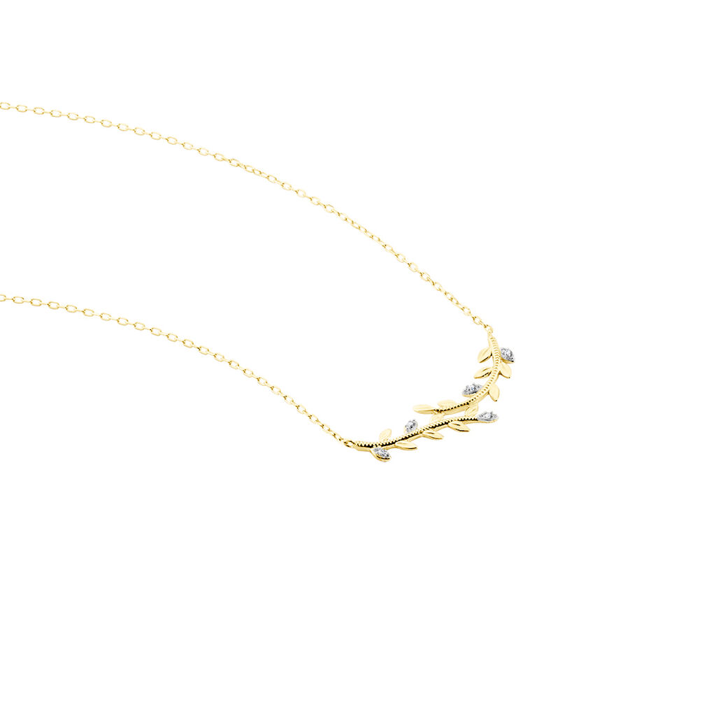Collier Emelyne Or Jaune Diamant - Colliers Femme | Histoire d’Or