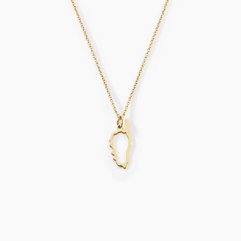 Pendentif Corse Plaqu&eacute; Or Jaune - Pendentifs Famille | Histoire d&rsquo;Or