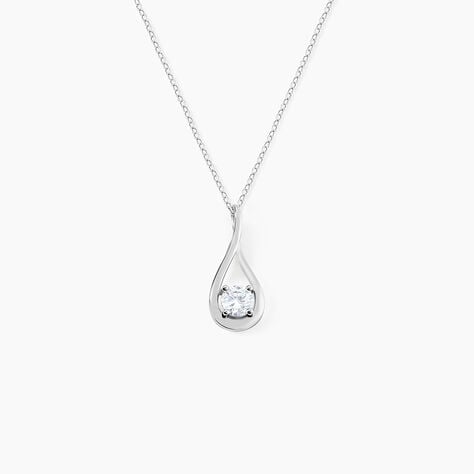 Collier Paloma Argent Blanc Oxyde De Zirconium - Colliers fantaisie Femme | Histoire d&rsquo;Or