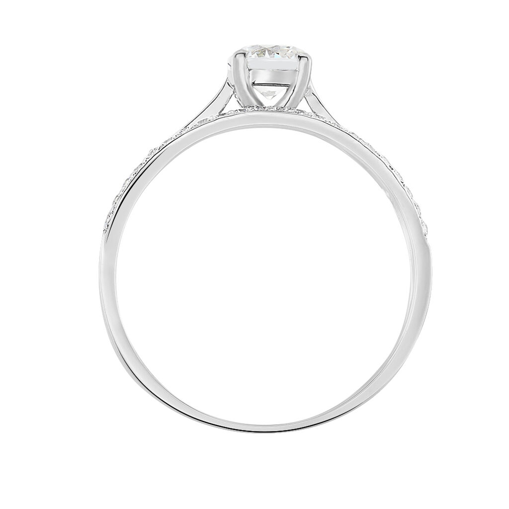 Bague Solitaire Anatoline Or Blanc Oxyde De Zirconium -  Femme | Histoire d’Or