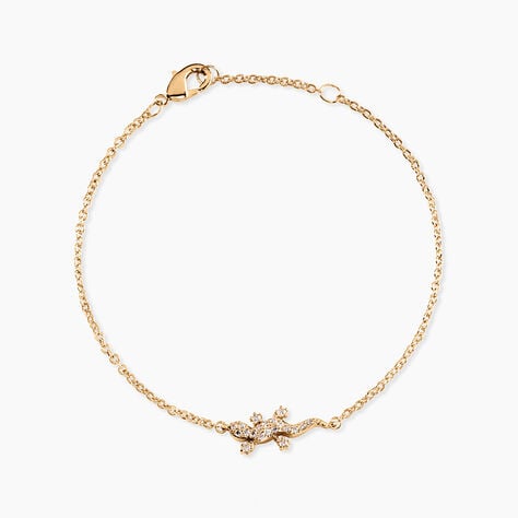 Bracelet Lehar Plaqu&eacute; Or Oxyde De Zirconium - Bracelets Femme | Histoire d&rsquo;Or