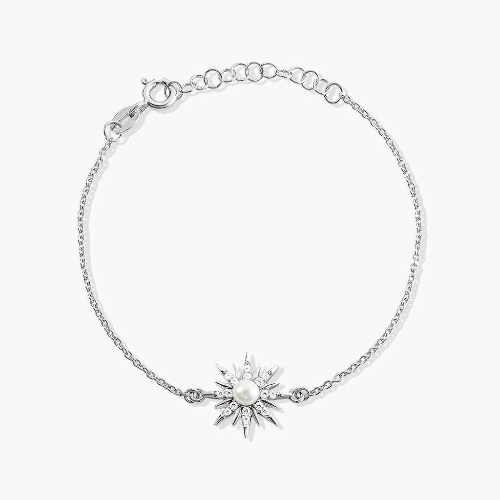 Bracelet Blanca Argent Blanc Perle De Culture - Bracelets Femme | Histoire d’Or