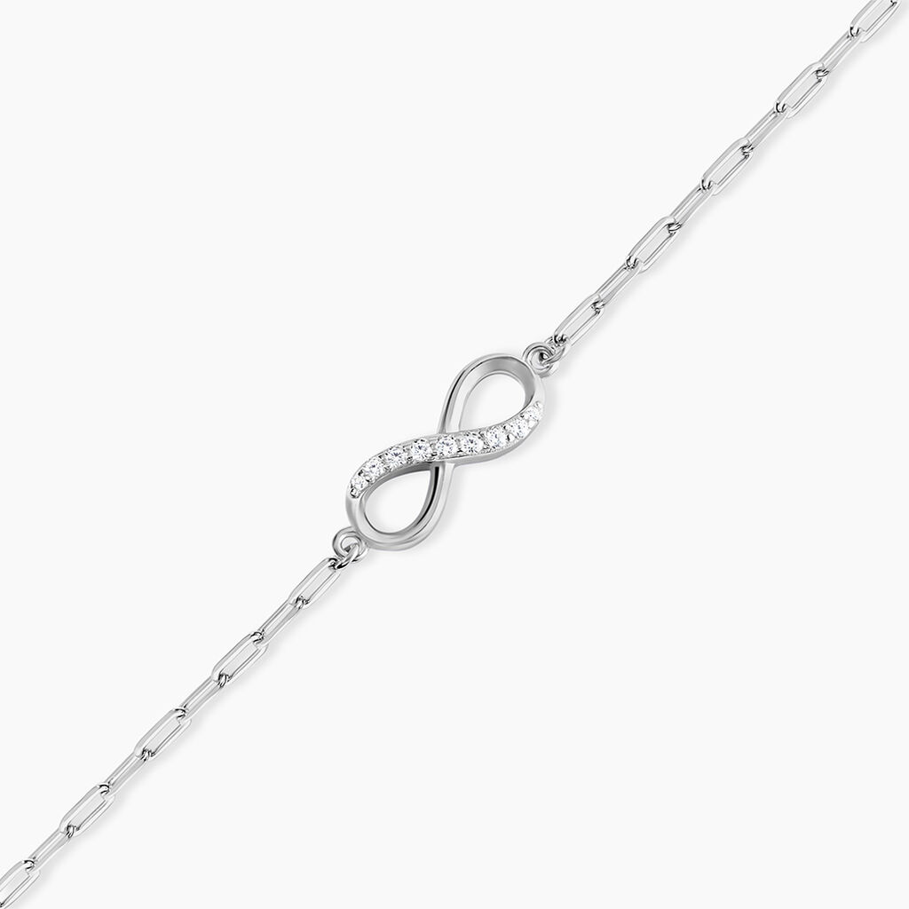 Bracelet Bastin Argent Blanc Oxyde De Zirconium - Bracelets Femme | Histoire d’Or