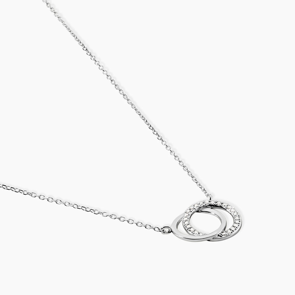 Collier Or Blanc Tresha Diamants - Colliers Femme | Histoire d&rsquo;Or