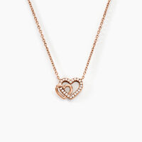 Collier Donatiane Argent Rose Oxyde De Zirconium