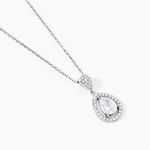 Collier Argent Blanc Zelie Oxyde De Zirconium - Colliers Femme | Histoire d&rsquo;Or