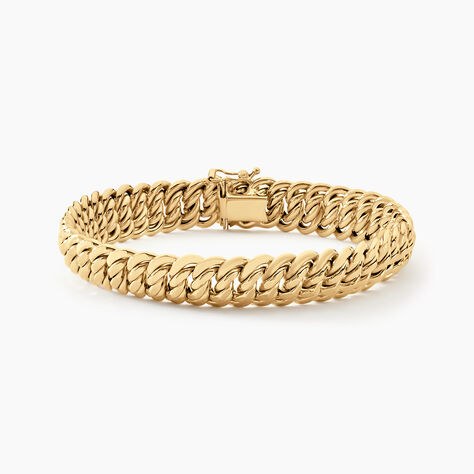 Bracelet Jimmy Maille Americaine Or Jaune - Bracelets chaîne Femme | Histoire d’Or