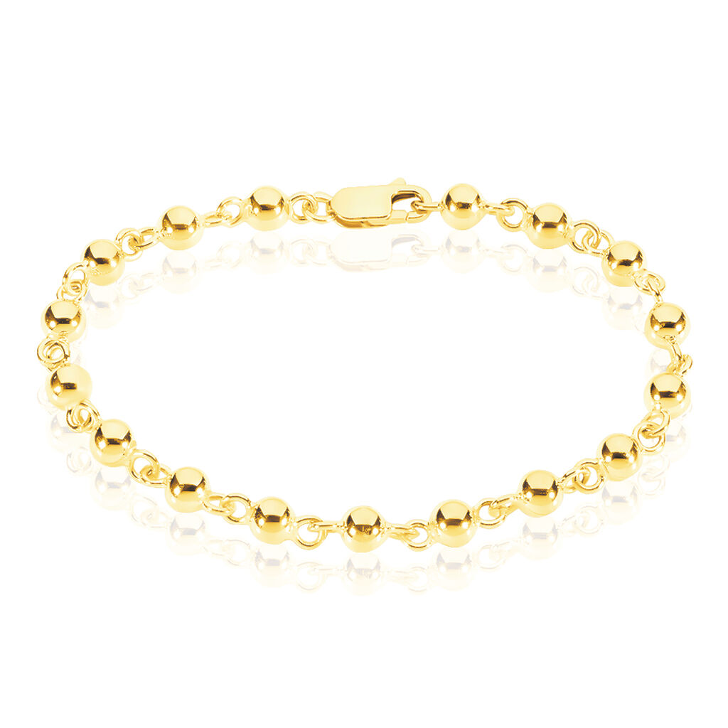 Bracelet Diona Maille Boule Or Jaune