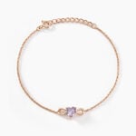 Bracelet Atieno Argent Rose Oxyde De Zirconium - Bracelets Femme | Histoire d&rsquo;Or