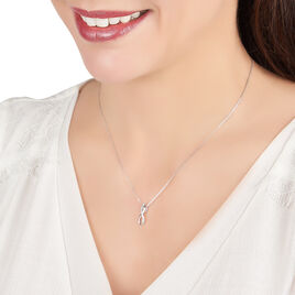 Collier Osanna Or Blanc Diamants - Colliers Femme | Histoire d’Or