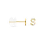 Boucle D'oreille Puce Unitaire Jodoca Or Jaune Oxyde De Zirconium - Clous d'oreilles Femme | Histoire d&rsquo;Or