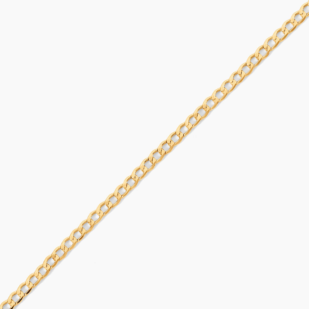 Bracelet Iris Or Jaune Maille Gourmette - Bracelets cha&icirc;ne Femme | Histoire d&rsquo;Or