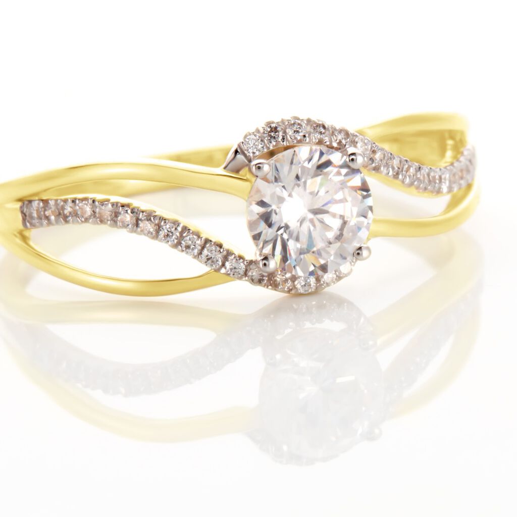 Bague Mavriki Or Jaune Oxyde - Bagues solitaires Femme | Histoire d’Or