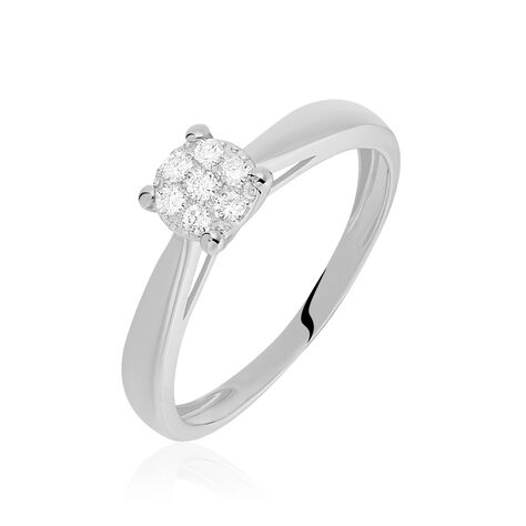 Bague Solitaire Artemis Or Blanc Diamant - Bagues solitaires Femme | Histoire d’Or