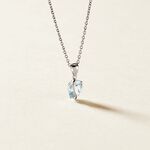 Pendentif Prudencia Or Blanc Topaze - Pendentifs Femme | Histoire d&rsquo;Or