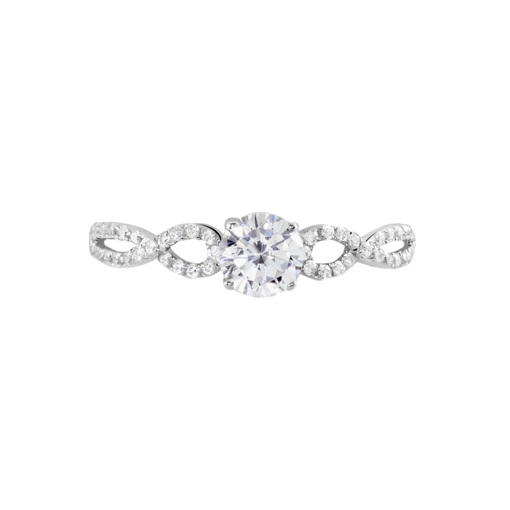 Solitaire Or Blanc Sevastiane Oxyde De Zirconium - Bagues solitaires Femme | Histoire d’Or