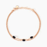 Bracelet Diamantine Argent Rose Pierre De Synthese - Bracelets Femme | Histoire d&rsquo;Or