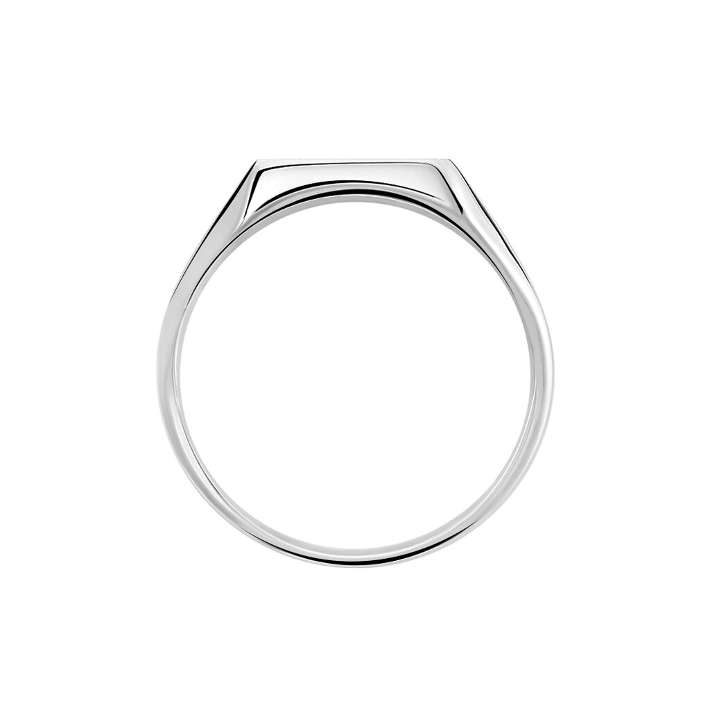 Chevalière Sumeyra Argent Blanc - Chevalières Homme | Histoire d’Or