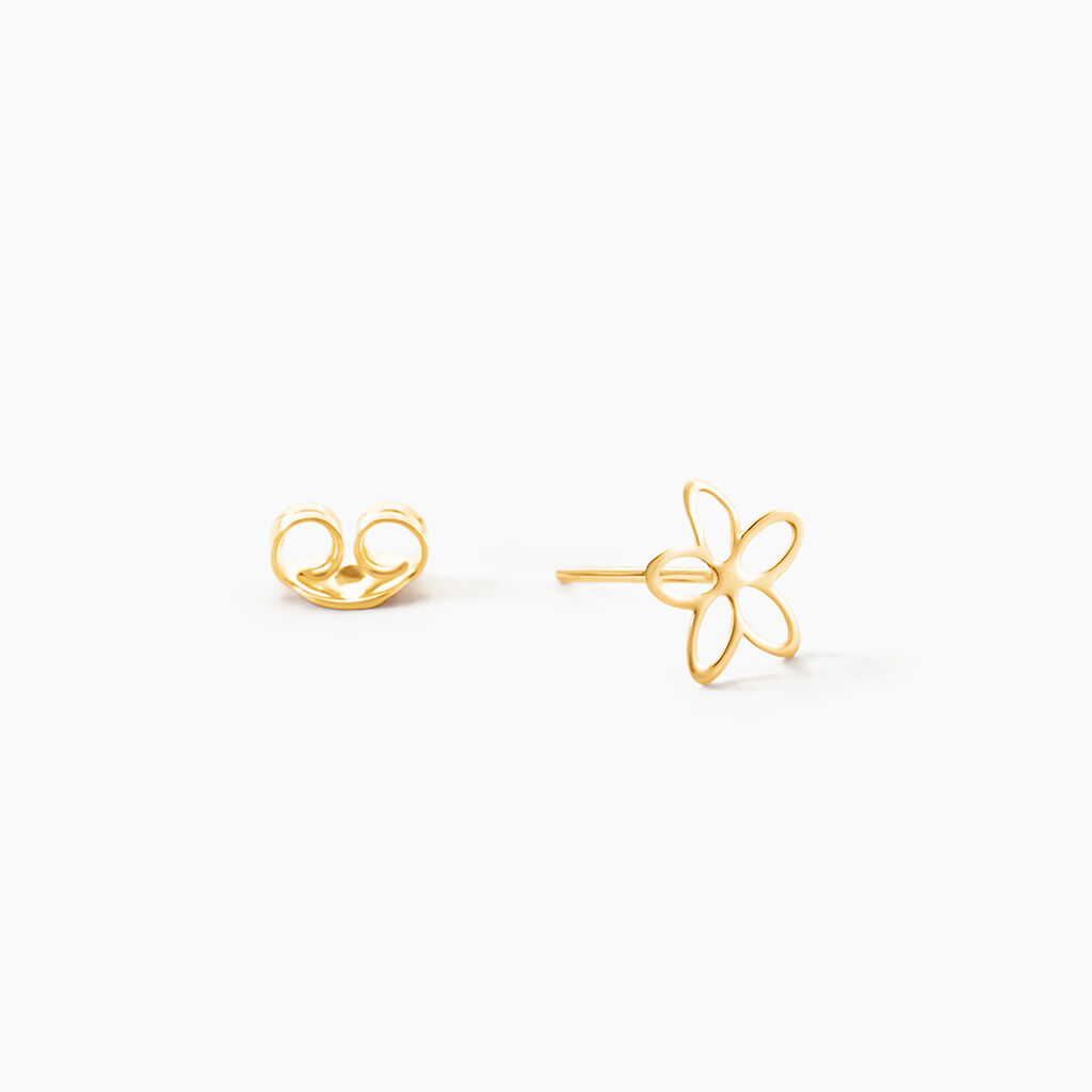 Boucles D'Oreilles Puces Barbie Or Jaune - Clous d'oreilles Femme | Histoire d&rsquo;Or