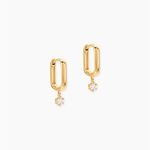 Cr&eacute;oles Haul Or Jaune Diamant Synth&eacute;tique - Boucles d'oreilles cr&eacute;oles Femme | Histoire d&rsquo;Or